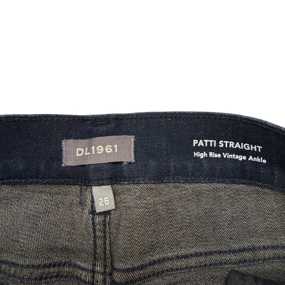 DL1961 Womens Patti Straight High Rise Vintage Ankle Jeans Sz 26 Like New - Picture 7 of 10